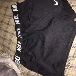Nike running shorts.